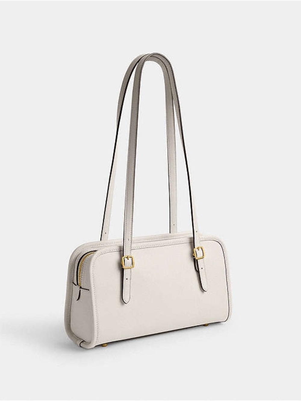 ‼️NEW Coach Swing Zip Small Chalk Leather Shoulder Bag - Picture 5 of 12